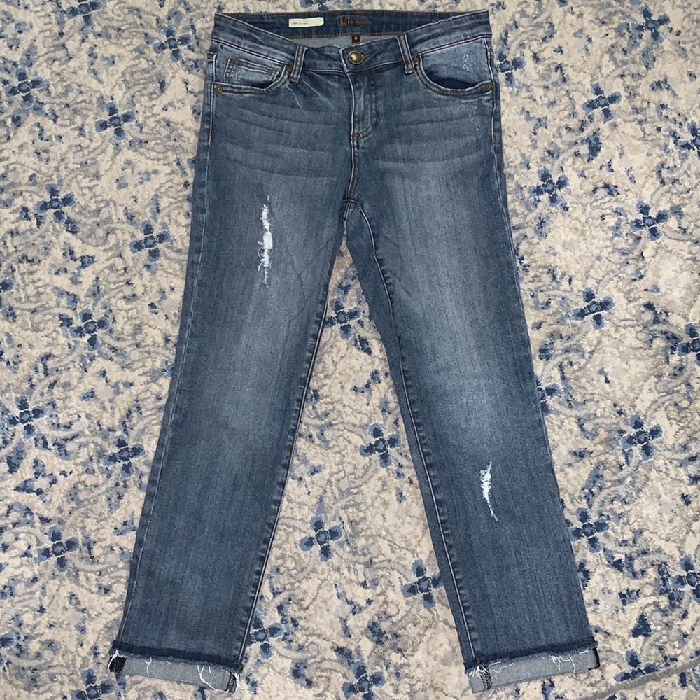 Kut from the Kloth Uma Boyfriend crop size 6
